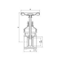 1 1/4 Şiber Vana Pirinç