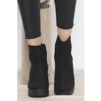10 Cm Heeled Boots Suede Black - 12334.264.