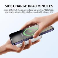 15W Kablosuz Manyetik PD Süper Hızlı Power Bank T-F25