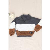 3-12 Years Old Zippered Polar Children's Sweat Smoke Brown - 6004.1780.