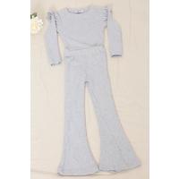 3-12 Years Old Corduroy Children's Suit Gray - 3416.1567.