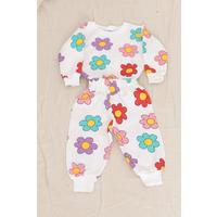3-7 Years Old Children's Pajama Set Whiteflower - 12423.1772.
