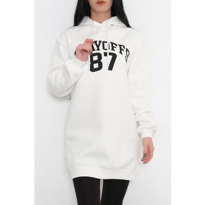 3 İplik Baskılı Sweat Beyaz - 3594.105.