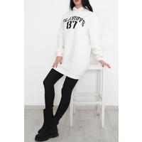 3 İplik Baskılı Sweat Beyaz - 3594.105.