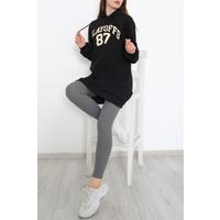 3 İplik Baskılı Sweat Siyah - 3594.105.