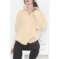 3 Thread Zippered Sweat Beige - 1268.105.