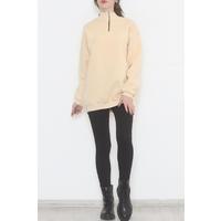 3 Thread Zippered Sweat Beige - 1268.105.