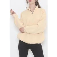 3 Thread Zippered Sweat Beige - 1268.105.