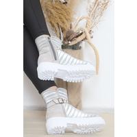 5 Cm Heeled Boots Gray - 12398.264.