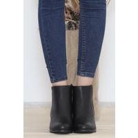 5 Cm Heeled Boots Black Leather - 11991.264.