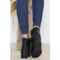 5 Cm Heeled Boots Black Leather - 11991.264.