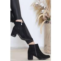 5 Cm Heeled Boots Suede Black - 11991.264.