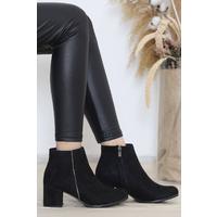 5 Cm Heeled Boots Suede Black - 11991.264.