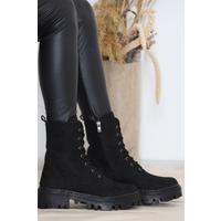 Heeled Boots Suede Black - 12144.264.