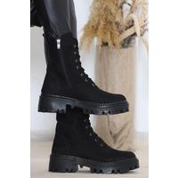 Heeled Boots Suede Black - 12144.264.