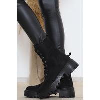 Heeled Boots Suede Black - 12144.264.