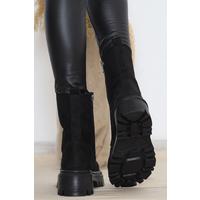 Heeled Boots Suede Black - 12144.264.