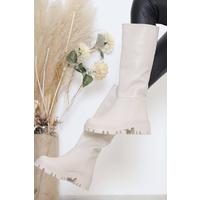 Long Heeled Boots Tan - 12147.264.