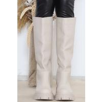 Long Heeled Boots Tan - 12147.264.