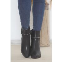 7 Cm Heeled Boots Black Leather - 15554.264.