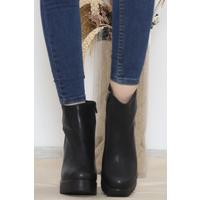 9 Cm Heeled Boots Black Leather - 12012.264.