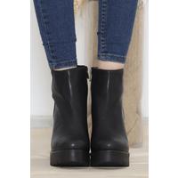9 Cm Heeled Boots Black Leather - 12012.264.