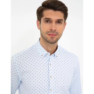 Pierre Cardin Light Blue Regular Fit Long Sleeve Shirt 1275786.VR003