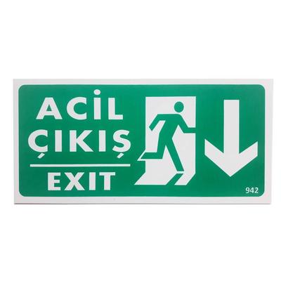 Acil Çıkış Uyarı Levhası 12,5x25 KOD: DEK  942