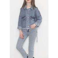 Джинсовая куртка с шестью кисточками Ice Blue — 474516.1406.