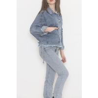 Джинсовая куртка с шестью кисточками Ice Blue — 474516.1406.