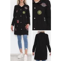 Coat of Arms Long Jacket Black - 1481.1367.