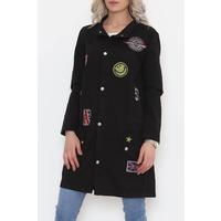 Coat of Arms Long Jacket Black - 1481.1367.