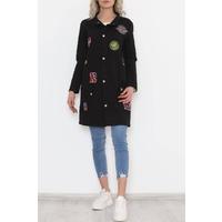 Coat of Arms Long Jacket Black - 1481.1367.