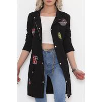 Coat of Arms Long Jacket Black - 1481.1367.