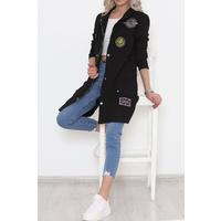 Coat of Arms Long Jacket Black - 1481.1367.