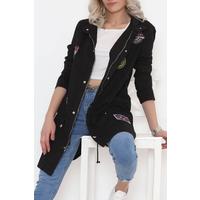Coat of Arms Long Jacket Black - 1481.1367.