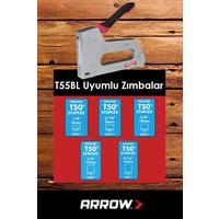 Arrow T55BL 6-14mm Profesyonel Mekanik Zımba Tabancası + 1250 Adet Zımba