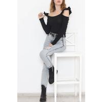Қара түсті блузка - 9935.1567.