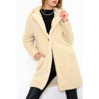 Lined Plush Jacket Cream - 19090.101.
