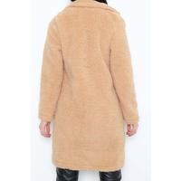 Lined Plush Jacket Coffee with milk - 19090.101.