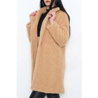 Lined Plush Jacket Coffee with milk - 19090.101.