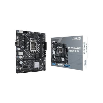ASUS INTEL PRIME H610M-D D4 DDR4 3200 D-SUB, HDMI GLAN M.2 1700P RS232+USB3.2 (12-13. Nesil)