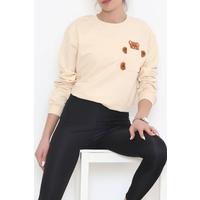 Ayıcık Detaylı Sweat Açıkvizon - 126.105.