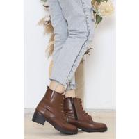 Lace Up Boots Tan - 11976.264.