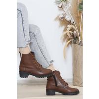 Lace Up Boots Tan - 11976.264.