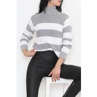 Тасбақа тоқыма трикотаж сұр ақ - 10345.1319.