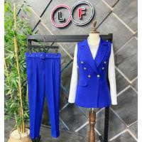 Balmain көкірекше костюм Сакс көк