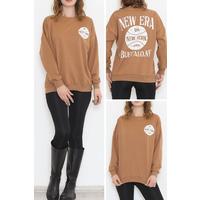 Baskılı Sweat Sütlükahve - 12113.102.