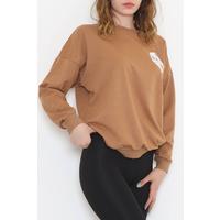 Baskılı Sweat Sütlükahve - 12113.102.