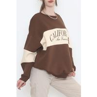 Printed Double Color Sweat Brown - 1246.105.